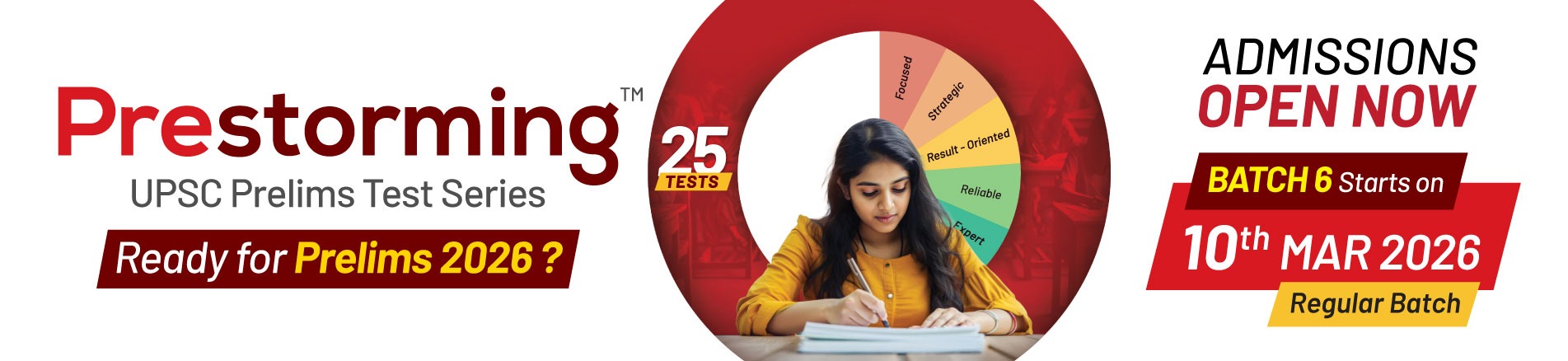 UPSC Prelims Test Series 2026 | Prestorming Test UPSC Prelims Test Series 2026 | Prestorming Test