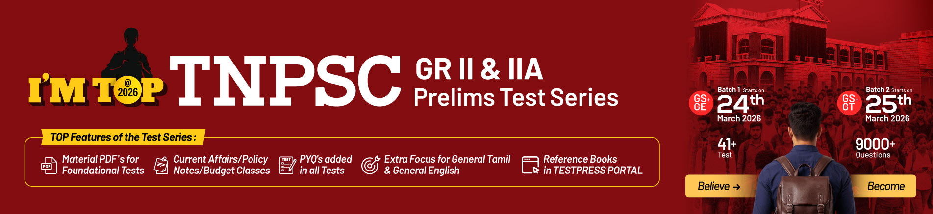 Group II/II-A banner