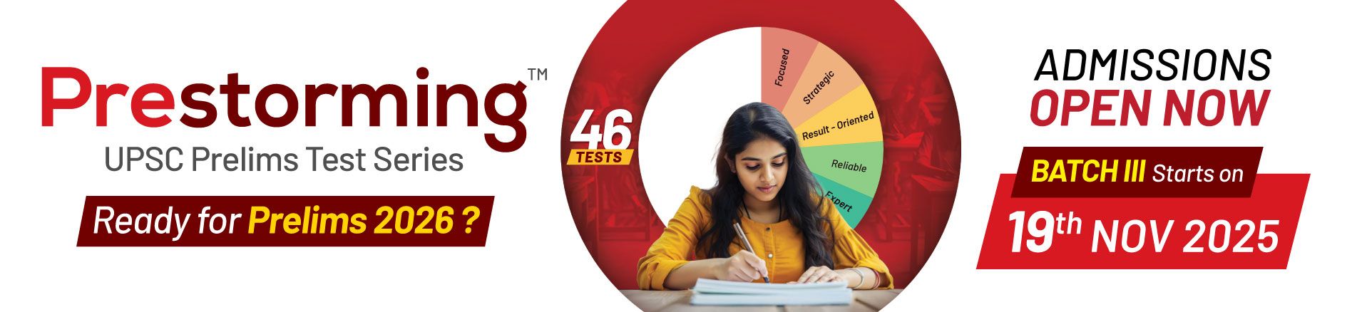 UPSC Prelims Test Series 2026 | Prestorming Test UPSC Prelims Test Series 2026 | Prestorming Test