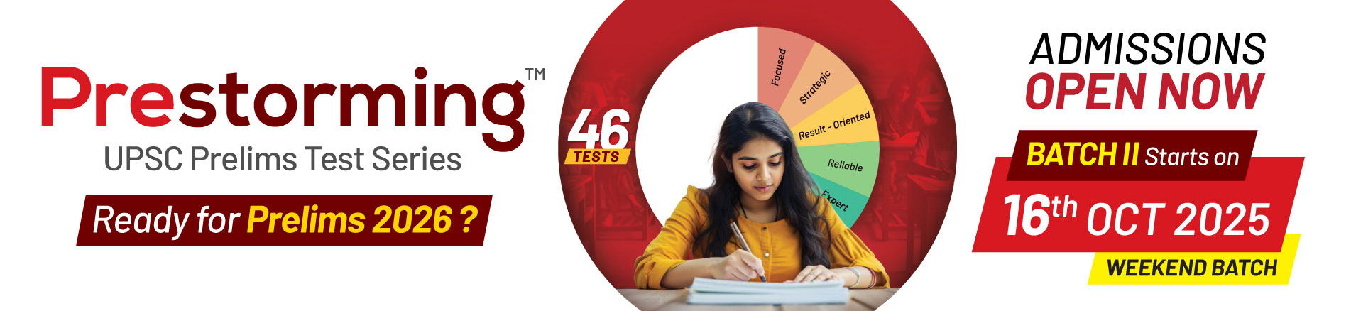 UPSC Prelims Test Series 2026 | Prestorming Test